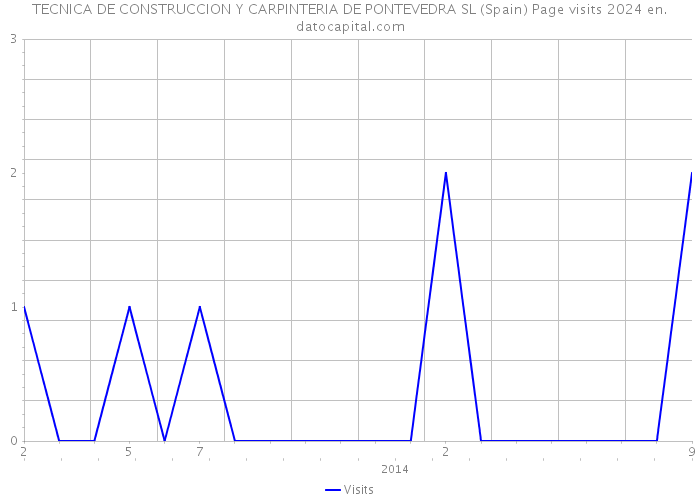 TECNICA DE CONSTRUCCION Y CARPINTERIA DE PONTEVEDRA SL (Spain) Page visits 2024 