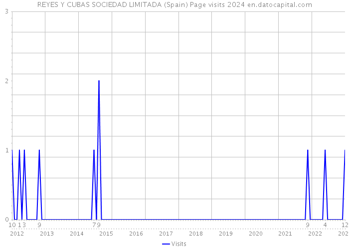 REYES Y CUBAS SOCIEDAD LIMITADA (Spain) Page visits 2024 