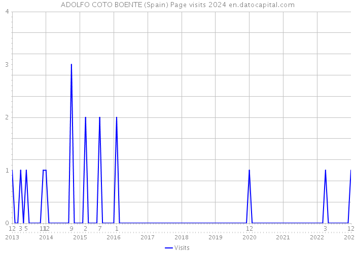ADOLFO COTO BOENTE (Spain) Page visits 2024 