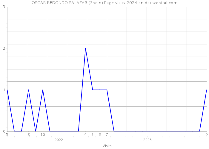 OSCAR REDONDO SALAZAR (Spain) Page visits 2024 