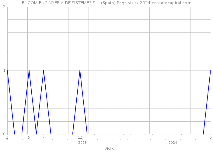 ELICOM ENGINYERIA DE SISTEMES S.L. (Spain) Page visits 2024 