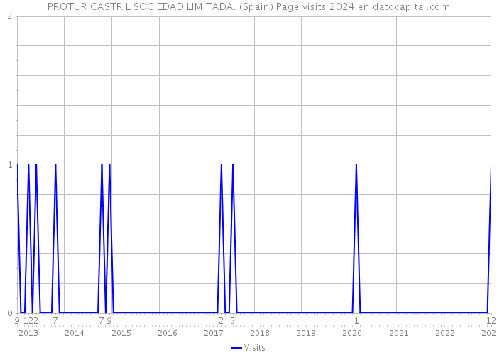 PROTUR CASTRIL SOCIEDAD LIMITADA. (Spain) Page visits 2024 