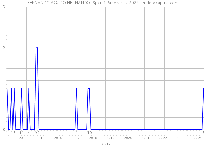 FERNANDO AGUDO HERNANDO (Spain) Page visits 2024 