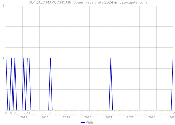 GONZALO MARCO NOAIN (Spain) Page visits 2024 