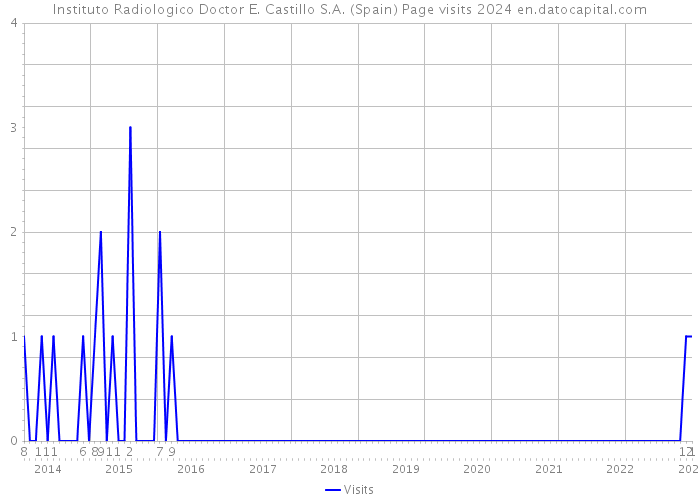 Instituto Radiologico Doctor E. Castillo S.A. (Spain) Page visits 2024 