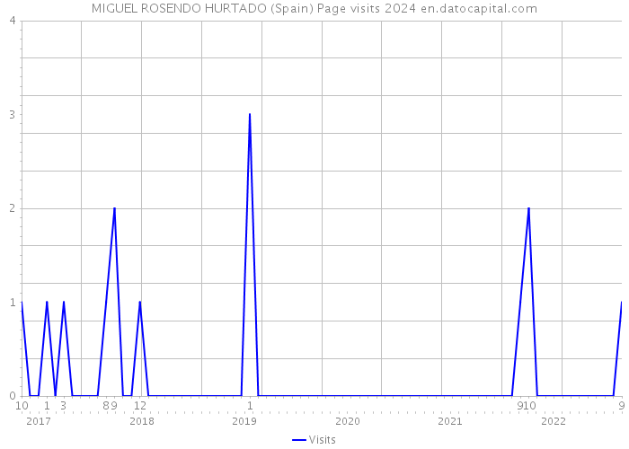 MIGUEL ROSENDO HURTADO (Spain) Page visits 2024 
