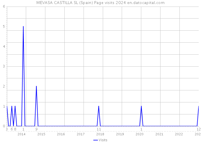 MEVASA CASTILLA SL (Spain) Page visits 2024 