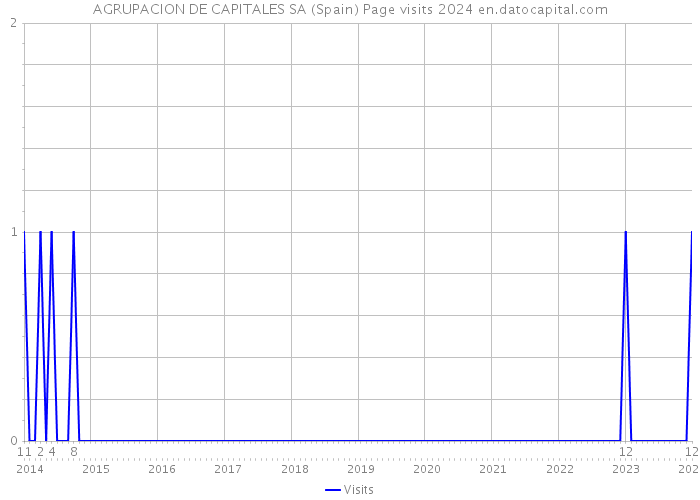 AGRUPACION DE CAPITALES SA (Spain) Page visits 2024 