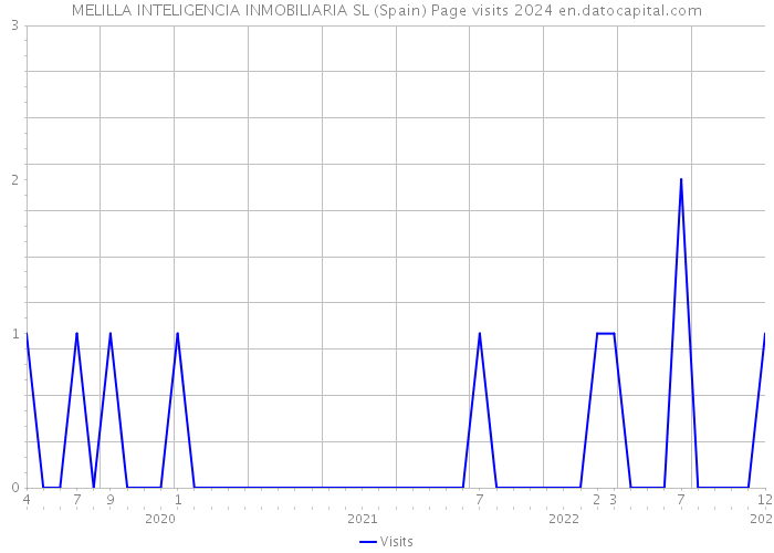 MELILLA INTELIGENCIA INMOBILIARIA SL (Spain) Page visits 2024 