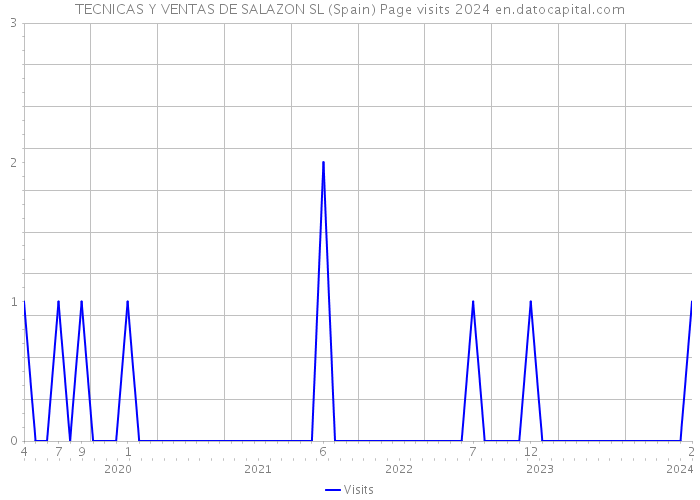 TECNICAS Y VENTAS DE SALAZON SL (Spain) Page visits 2024 