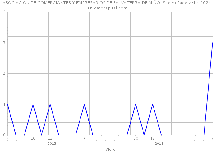 ASOCIACION DE COMERCIANTES Y EMPRESARIOS DE SALVATERRA DE MIÑO (Spain) Page visits 2024 