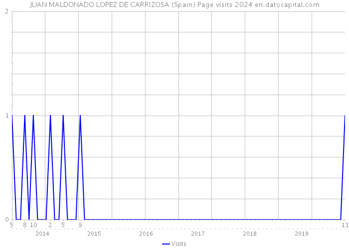 JUAN MALDONADO LOPEZ DE CARRIZOSA (Spain) Page visits 2024 