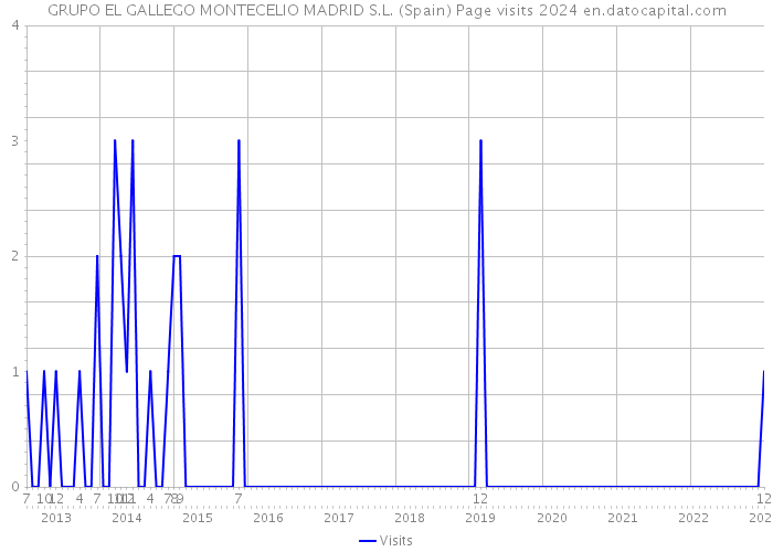 GRUPO EL GALLEGO MONTECELIO MADRID S.L. (Spain) Page visits 2024 