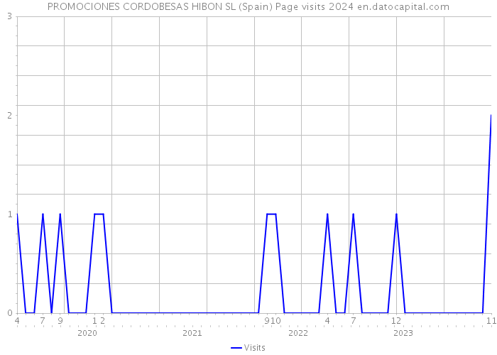 PROMOCIONES CORDOBESAS HIBON SL (Spain) Page visits 2024 