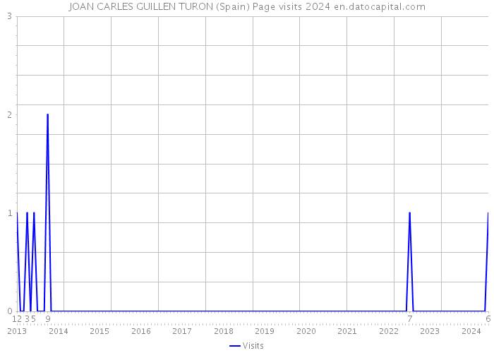 JOAN CARLES GUILLEN TURON (Spain) Page visits 2024 