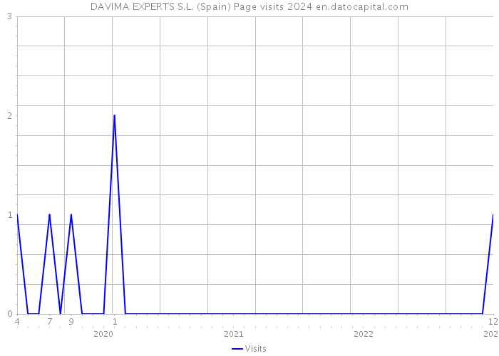 DAVIMA EXPERTS S.L. (Spain) Page visits 2024 