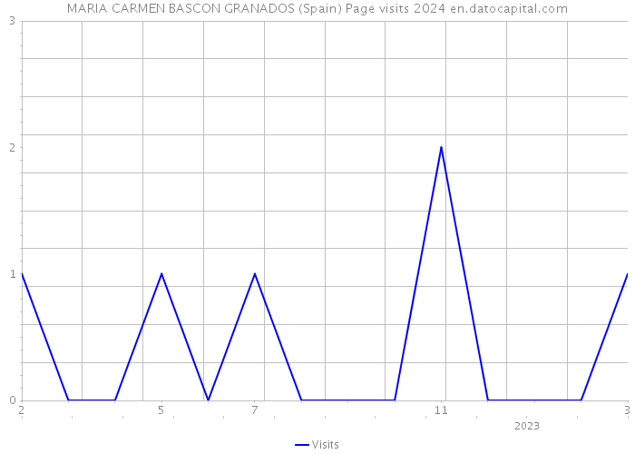 MARIA CARMEN BASCON GRANADOS (Spain) Page visits 2024 
