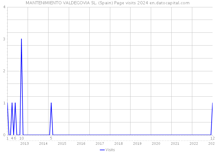 MANTENIMIENTO VALDEGOVIA SL. (Spain) Page visits 2024 