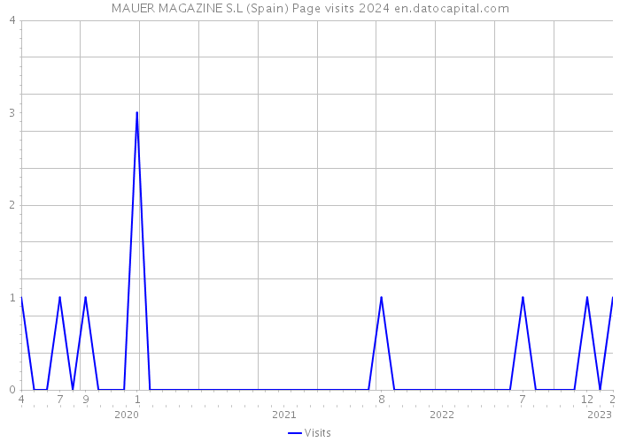 MAUER MAGAZINE S.L (Spain) Page visits 2024 