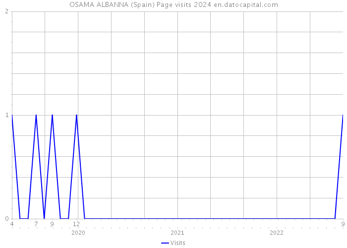 OSAMA ALBANNA (Spain) Page visits 2024 