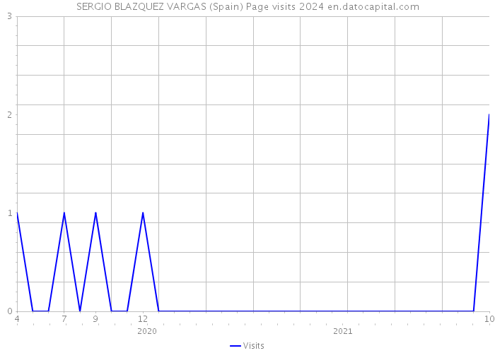 SERGIO BLAZQUEZ VARGAS (Spain) Page visits 2024 