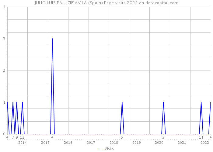 JULIO LUIS PALUZIE AVILA (Spain) Page visits 2024 