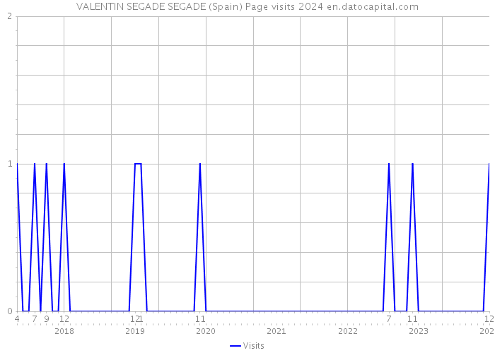 VALENTIN SEGADE SEGADE (Spain) Page visits 2024 