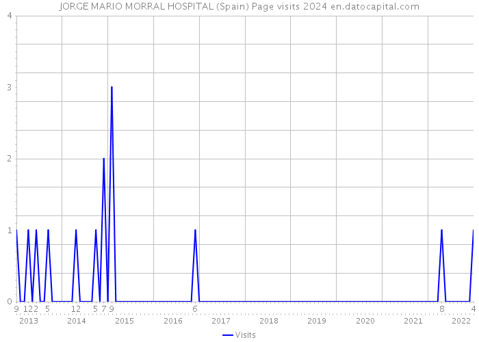 JORGE MARIO MORRAL HOSPITAL (Spain) Page visits 2024 