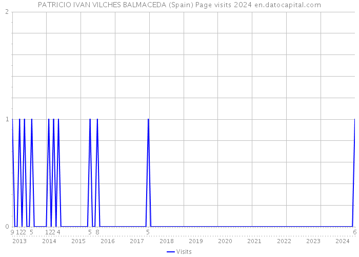 PATRICIO IVAN VILCHES BALMACEDA (Spain) Page visits 2024 