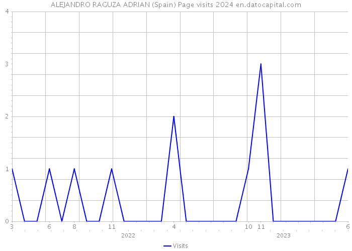 ALEJANDRO RAGUZA ADRIAN (Spain) Page visits 2024 