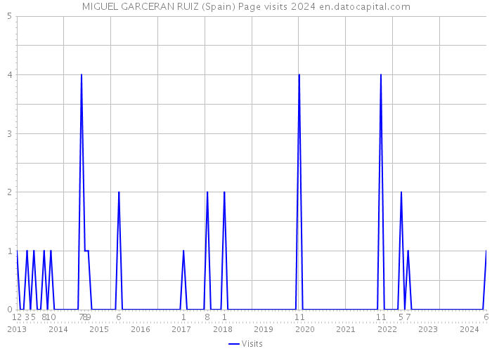 MIGUEL GARCERAN RUIZ (Spain) Page visits 2024 