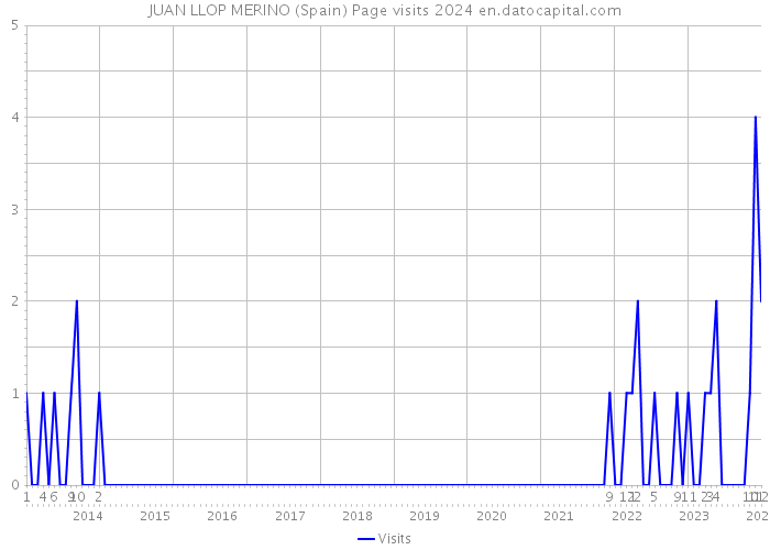 JUAN LLOP MERINO (Spain) Page visits 2024 