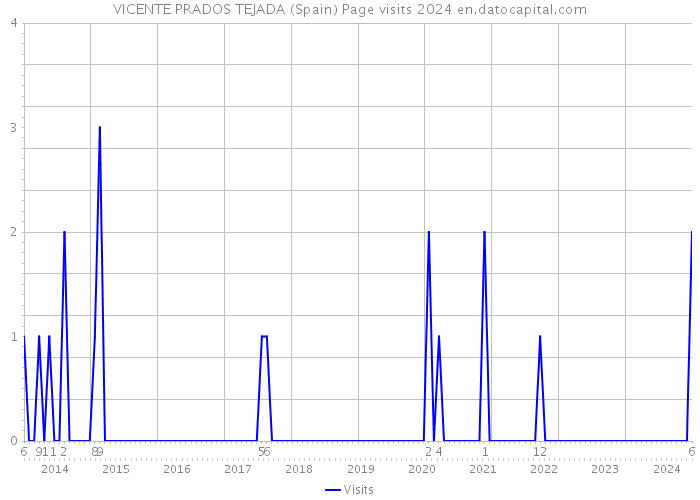 VICENTE PRADOS TEJADA (Spain) Page visits 2024 