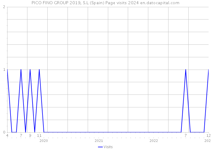 PICO FINO GROUP 2019, S.L (Spain) Page visits 2024 