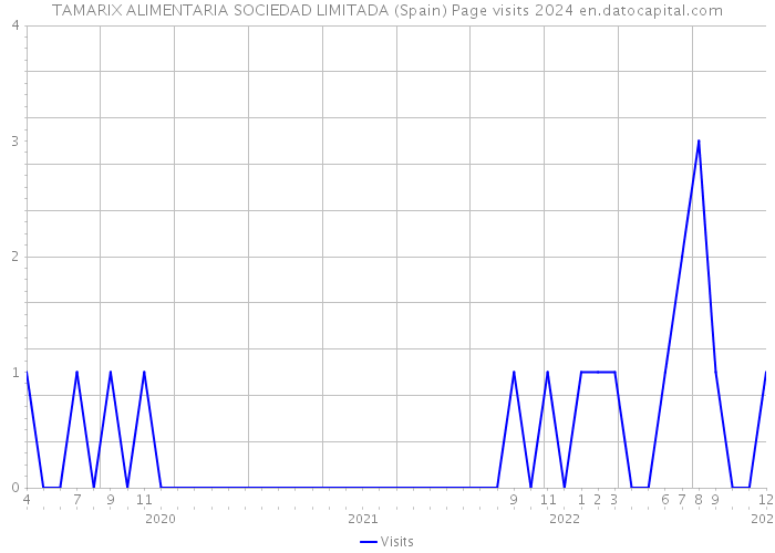 TAMARIX ALIMENTARIA SOCIEDAD LIMITADA (Spain) Page visits 2024 