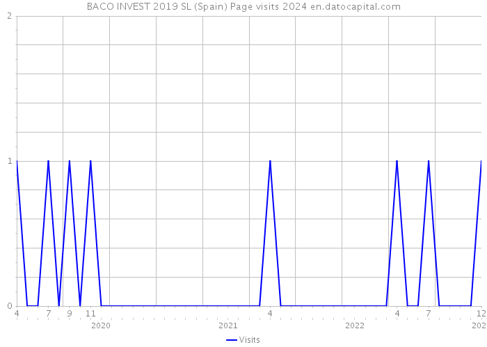 BACO INVEST 2019 SL (Spain) Page visits 2024 