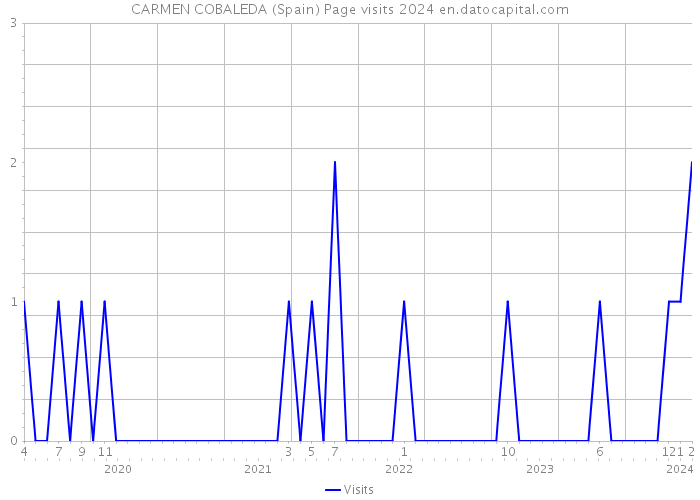 CARMEN COBALEDA (Spain) Page visits 2024 