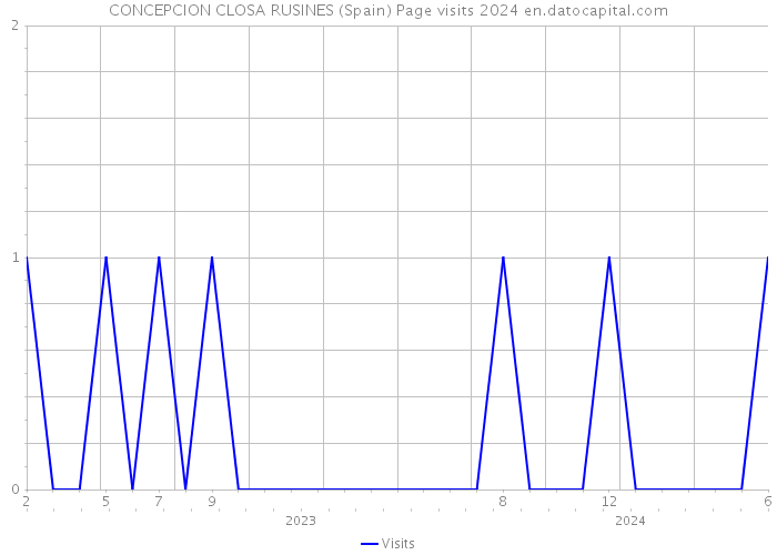 CONCEPCION CLOSA RUSINES (Spain) Page visits 2024 