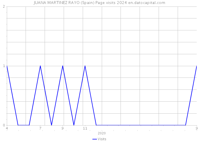 JUANA MARTINEZ RAYO (Spain) Page visits 2024 