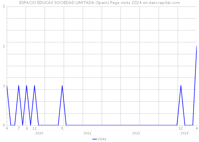 ESPACIO EDUCAS SOCIEDAD LIMITADA (Spain) Page visits 2024 