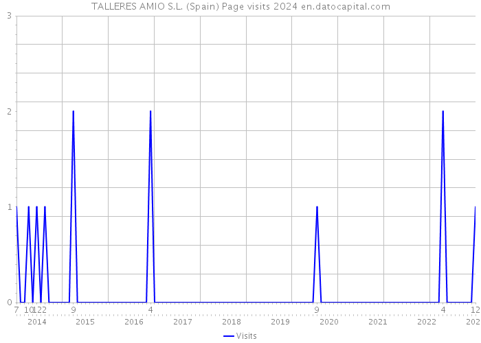 TALLERES AMIO S.L. (Spain) Page visits 2024 