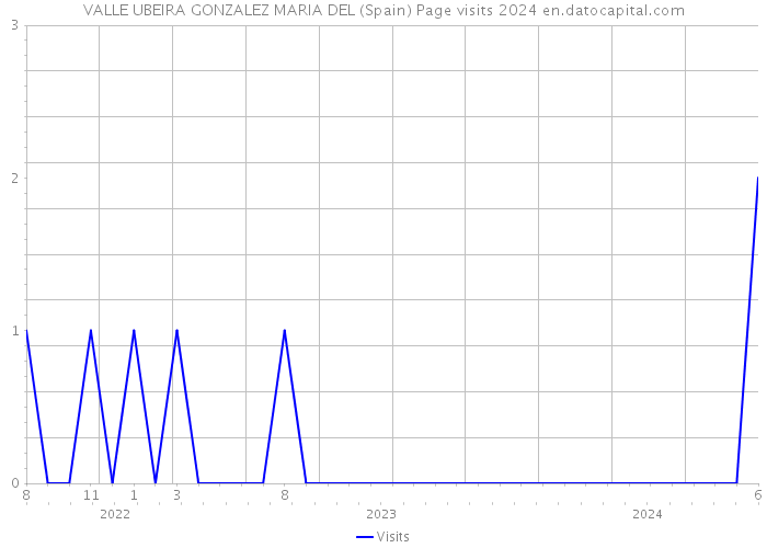 VALLE UBEIRA GONZALEZ MARIA DEL (Spain) Page visits 2024 