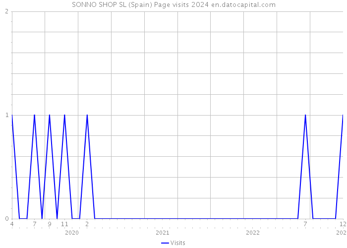 SONNO SHOP SL (Spain) Page visits 2024 