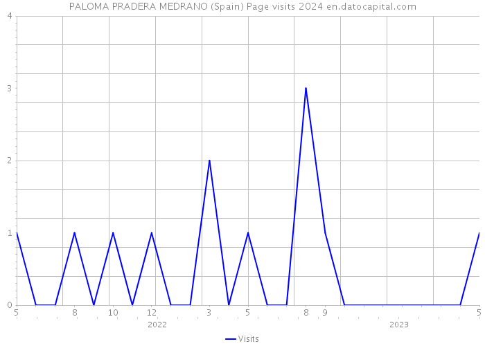 PALOMA PRADERA MEDRANO (Spain) Page visits 2024 