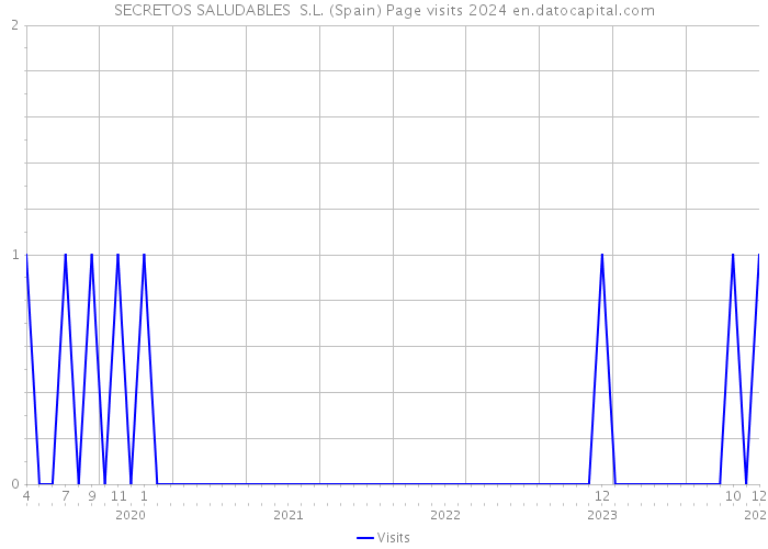 SECRETOS SALUDABLES S.L. (Spain) Page visits 2024 