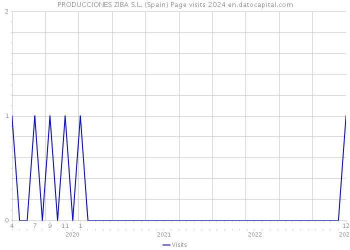 PRODUCCIONES ZIBA S.L. (Spain) Page visits 2024 