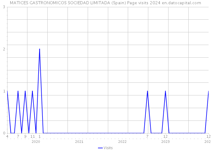 MATICES GASTRONOMICOS SOCIEDAD LIMITADA (Spain) Page visits 2024 