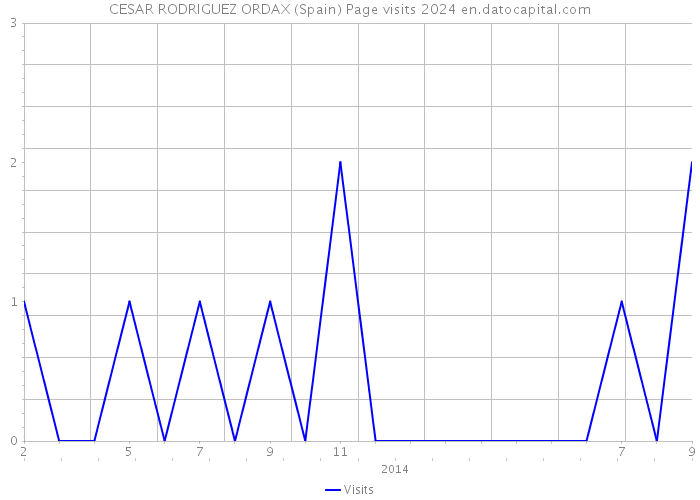 CESAR RODRIGUEZ ORDAX (Spain) Page visits 2024 