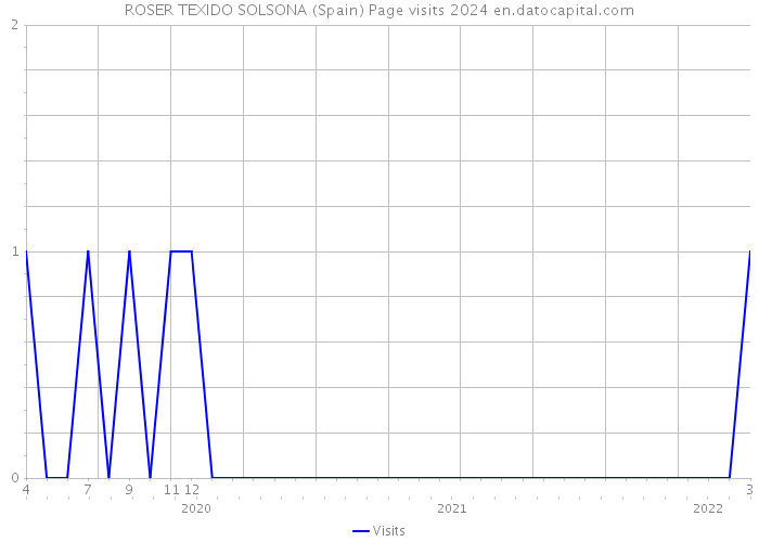 ROSER TEXIDO SOLSONA (Spain) Page visits 2024 