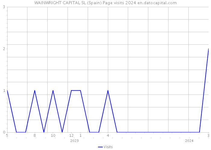 WAINWRIGHT CAPITAL SL (Spain) Page visits 2024 